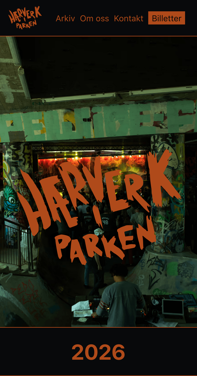 Screenshot of hiposlo.no on mobile